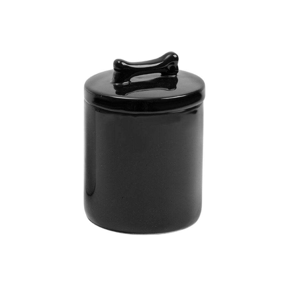 Pote Para Petiscos Osso Duro de Roer Preto - Maison Mascote