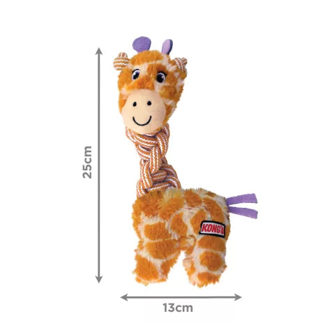 Kong Knots Twists Assorted Girafa/Flamingo - Brinquedo para cachorro