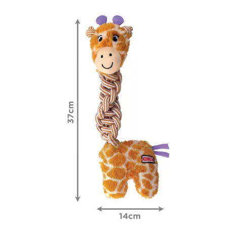 Kong Knots Twists Assorted Girafa/Flamingo - Brinquedo para cachorro