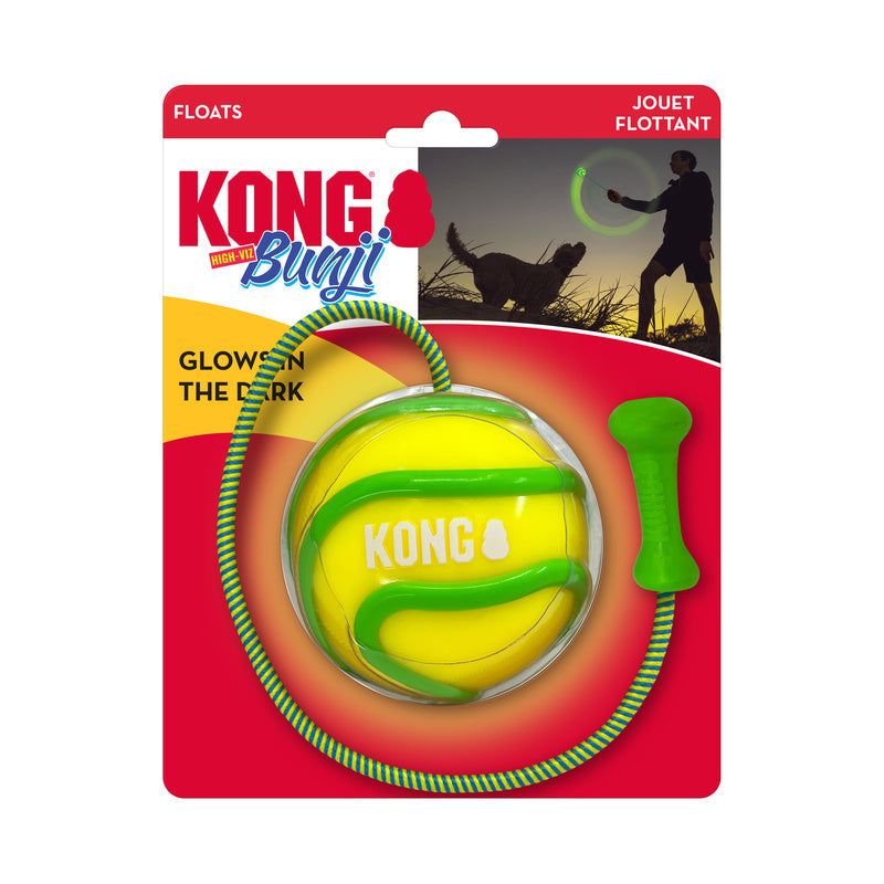 KONG Bunji High-Viz Ball Grande - Bola para cachorros