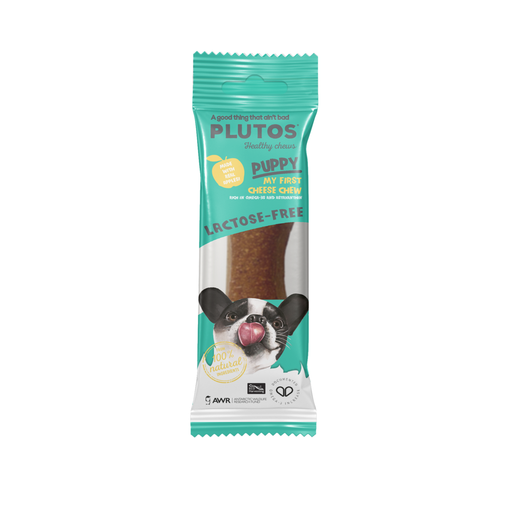 Plutos Chesee, Apple e Krill Mordedor Natural Para Cachorros Filhotes Queijo Com Maçã e Krill