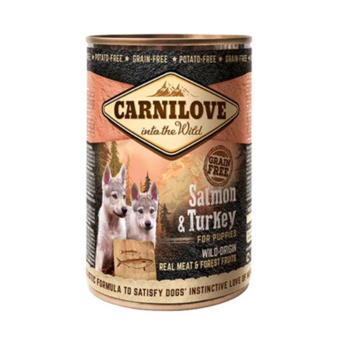 Carnilove Alimento úmido Grain-Free para filhotes de Salmão e Peru 400g