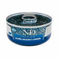 Ração Úmida N&D Ocean sabor salmão, bacalhau e camarão 70g
