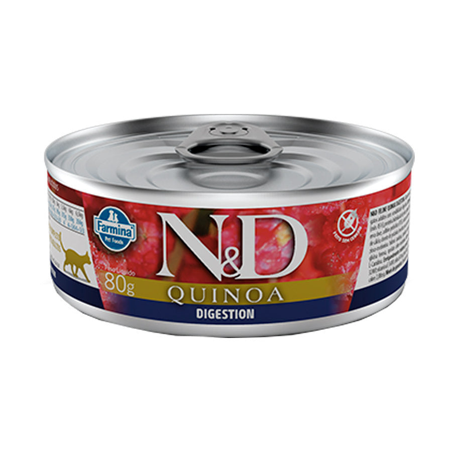 Ração Úmida N&D Quinoa Digestão para Gatos Adultos 80g