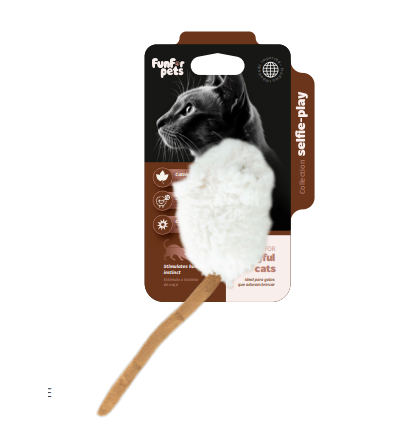 Funforpets FunCat Toy Wally Mouse Sound Chip - Ratinho Interativo com Chip Sonoro