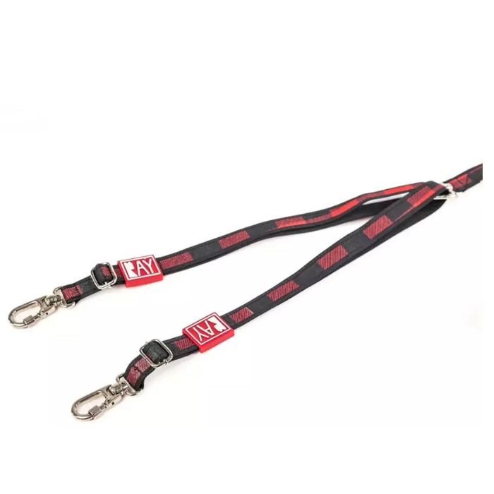 Guia Dupla Ray Pet Life Para Cachorros Print - Xadrez