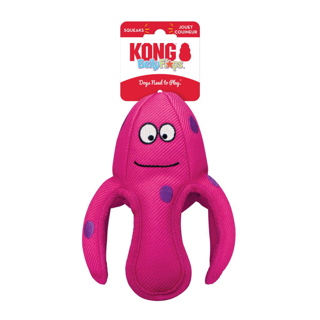 Kong Pelucia Flutuante Belly Flops Polvo - Pelucia para cachorros