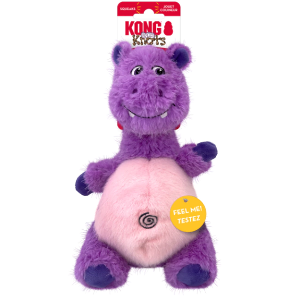 Kong Knots Belly Hippo Pelúcia Para Cachorro