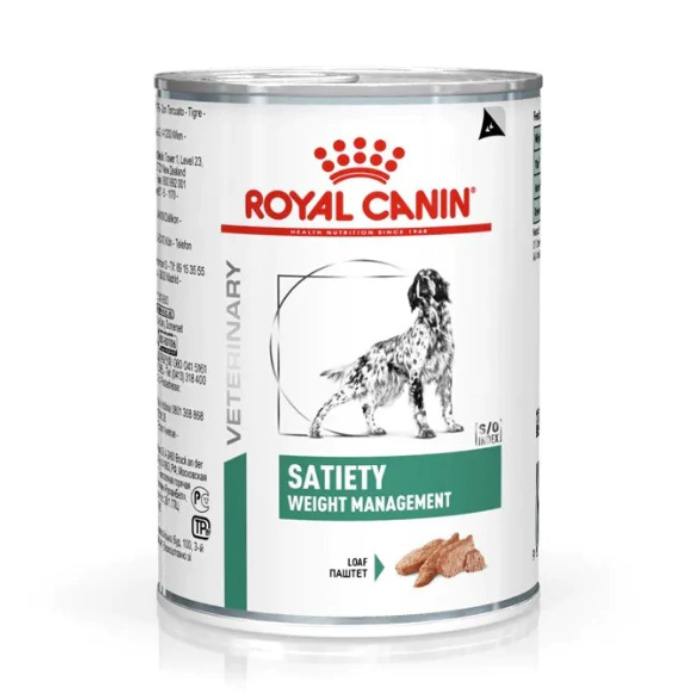Ração Úmida Royal Canin Lata Satiety Weight Management 410g