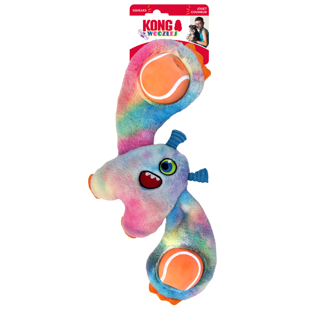 Kong Woozles Monster Assorted MD Pelucia Para Cachorro
