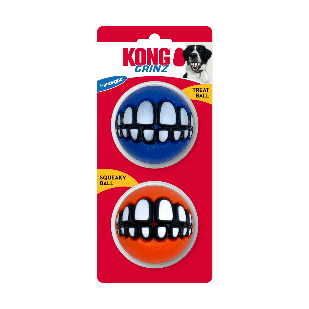 Kong Grinz Rogz Pack 2 unidades Grande - Brinquedo para cachorro