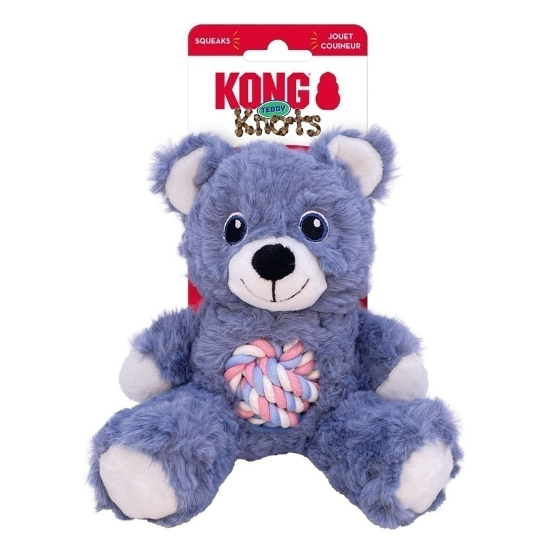Brinquedo Pelucia Kong Knots Teddy com Corda e Apito S/M