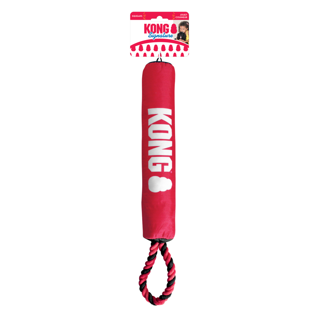 Kong Signature Stick C/corda Médio - Brinquedo para cachorro