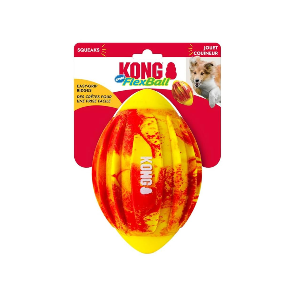 Kong Flexball Sport Football MD - Bola Interativa Para Cães