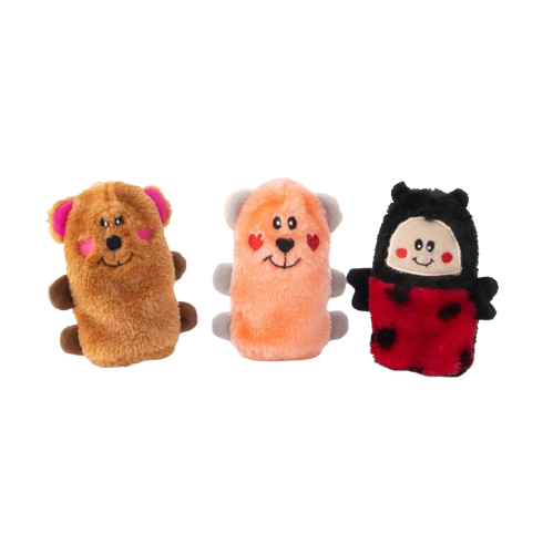 Zippy Paws Valentines Squeakie Buddies Pelucias para Cachorro