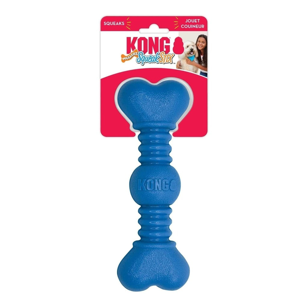 Kong Squeakstik Wigglerz Médio - Brinquedo para cachorro
