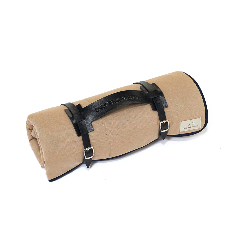 Manta Tailored For Pets Quilt Khaki Rolotê Para Cães