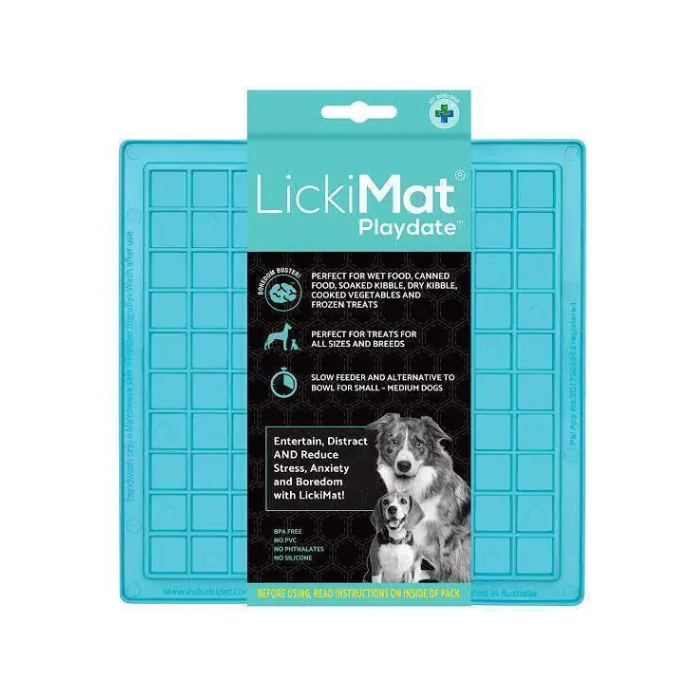 LickiMat Playdate - Tapete de lamber para cachorros