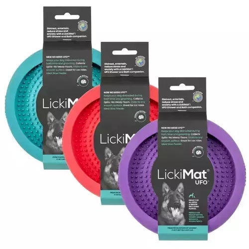 LickiMat UFO Comedouro e Tapete de Lamber Para Cães Com Ventosa