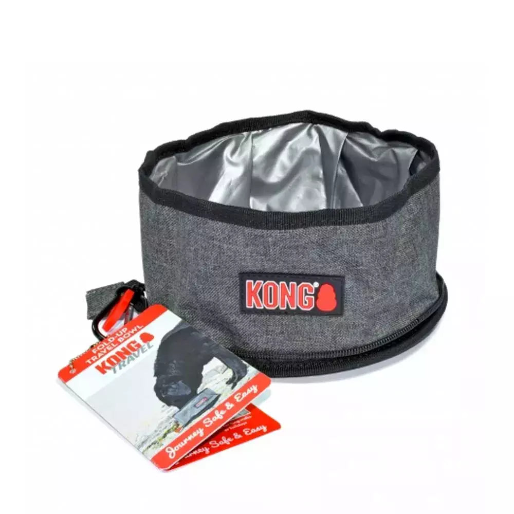 Kong Travel Fold-up Bowl Comedouro Portátil Para Viagem