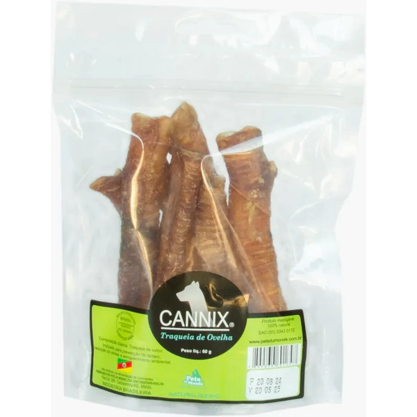 Petisco Natural Cannix Traqueia de Ovelha 60g