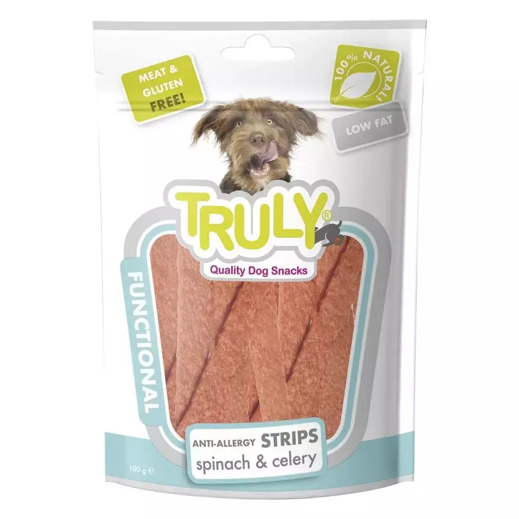 Petisco para cachorro Truly functional antialergico aipo e espinafre 100g