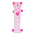 Jigglerz Valentines Pink Bear Zippy Paws Brinquedo de Pelúcia Para Cachorro