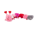 Valentines Caterpillar Zippy Paws Pelucia para Cachorro