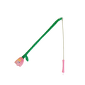 Varinha Com Pelúcia Flor e Alça de Silicone - Brinquedo Para Gatos Zeze