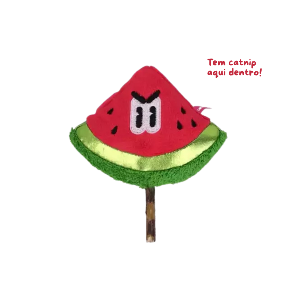 PETTA Q Monster Pelúcia de Frutas com Catnip e Matatabi Para Gatos