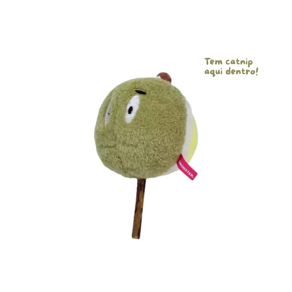 PETTA Q Monster Pelúcia de Frutas com Catnip e Matatabi Para Gatos