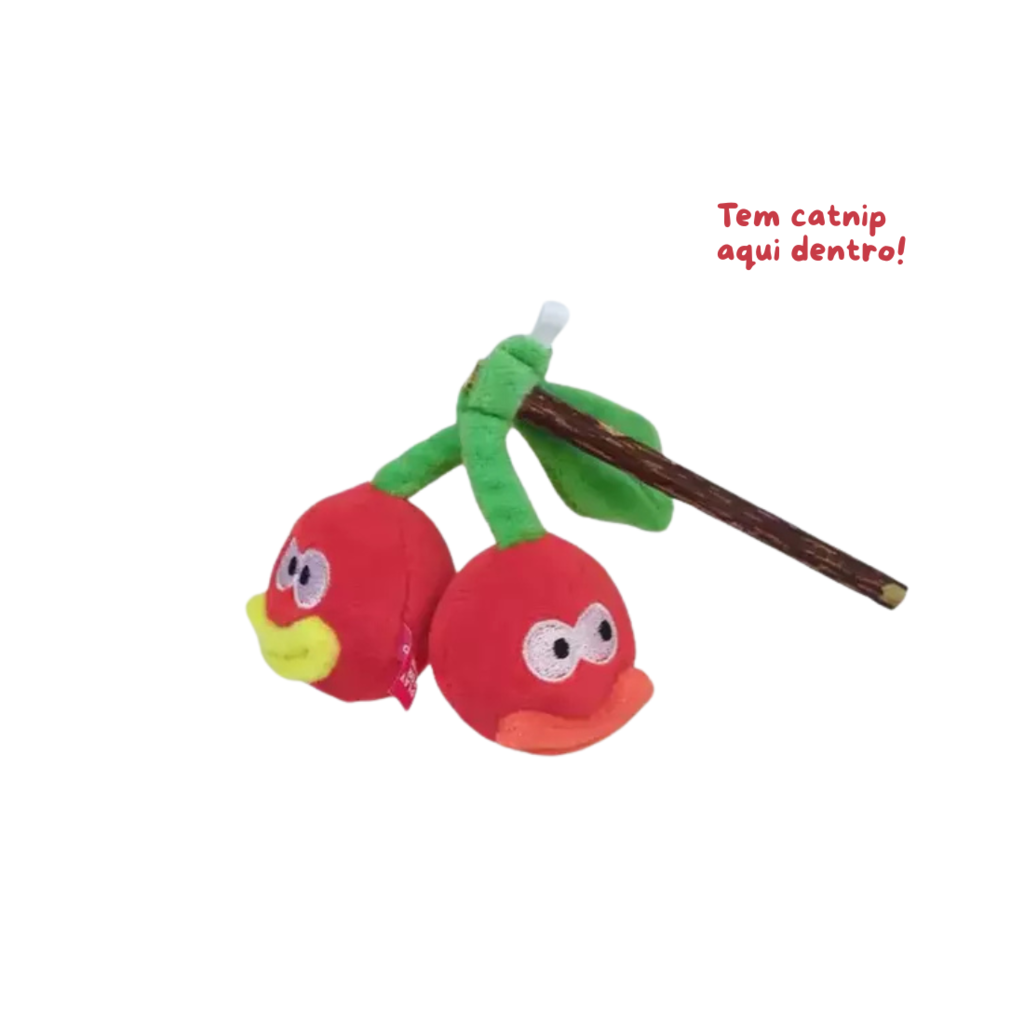 PETTA Q Monster Pelúcia de Frutas com Catnip e Matatabi Para Gatos
