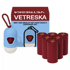Vetreska Mist And Merlot Peep Poop Bags & Dispenser - 1 Cata Caca + 1 rolo