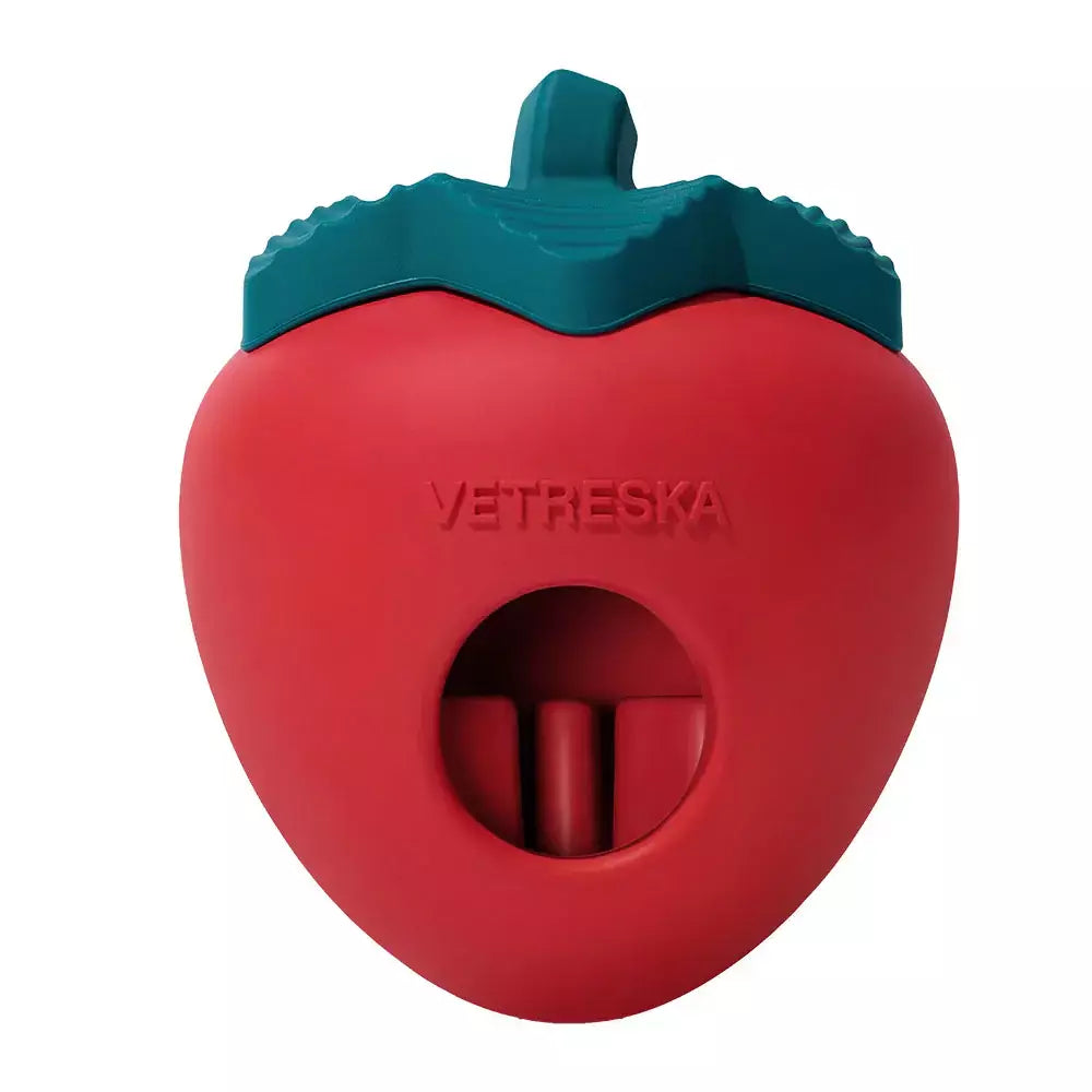 Vetreska Strawberry Treat Dispenser Toy - Brinquedo Interativo