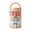 Wanpy Creamy Petisco Para Gatos Sabor Atum e Salmão Pote Com 40 Tubos - 560g
