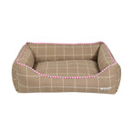 Cama Retangular Confort Xadrez Caqui Woof