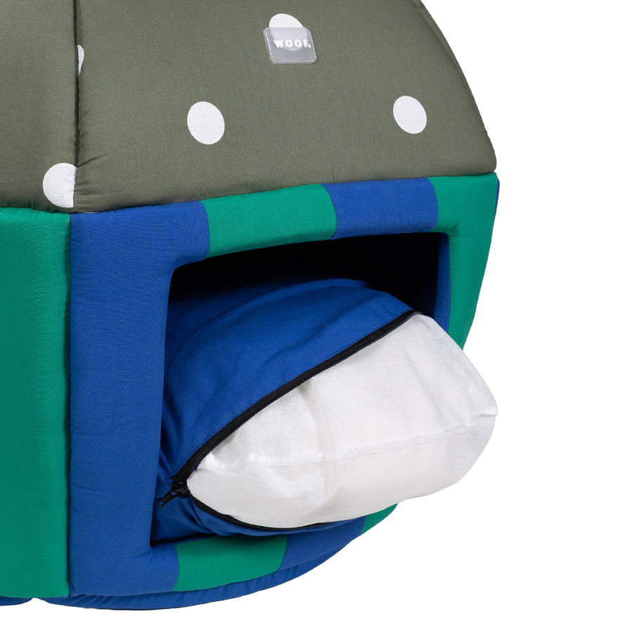 Cama Cupcake Azul/Verde Woof