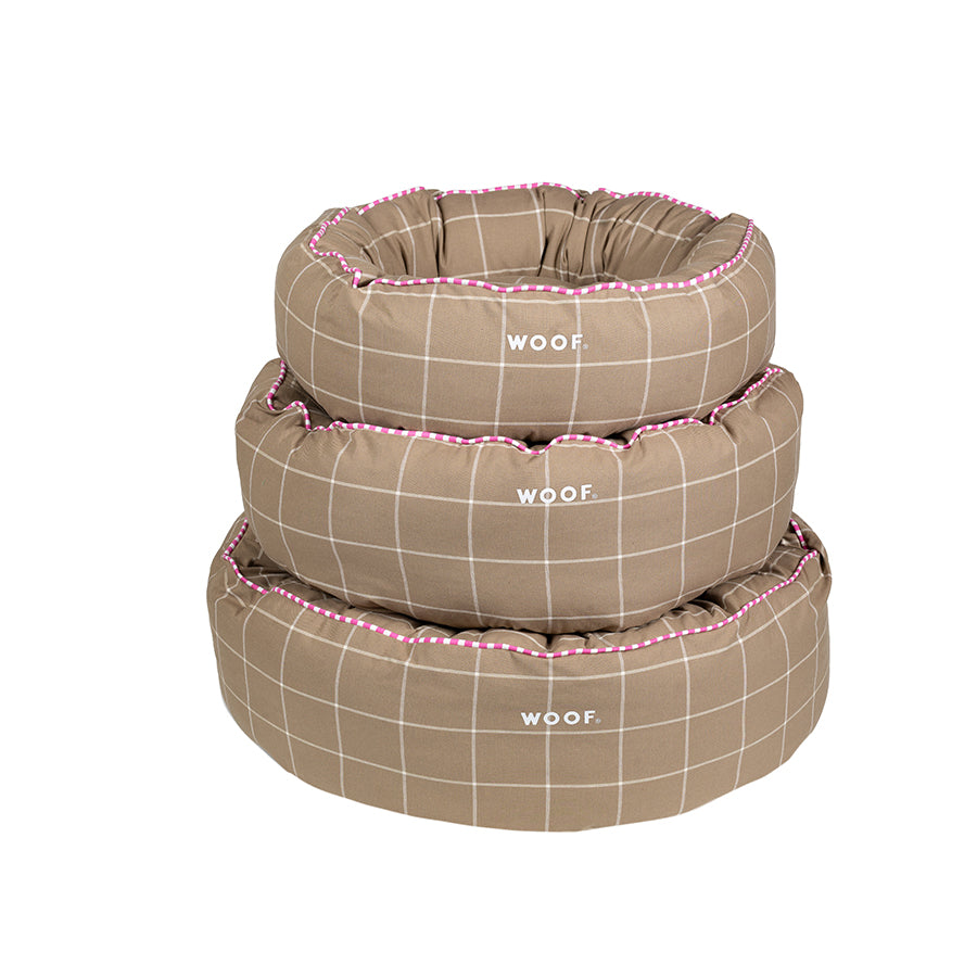 Cama Fofinha Xadrez Caqui Woof