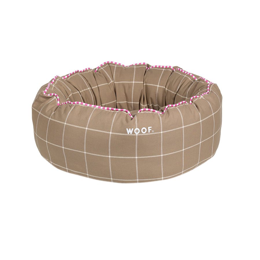 Cama Fofinha Xadrez Caqui Woof