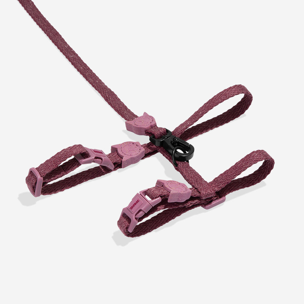 Peitoral com Guia Zee.Cat Naturals Hibiscus para Gatos