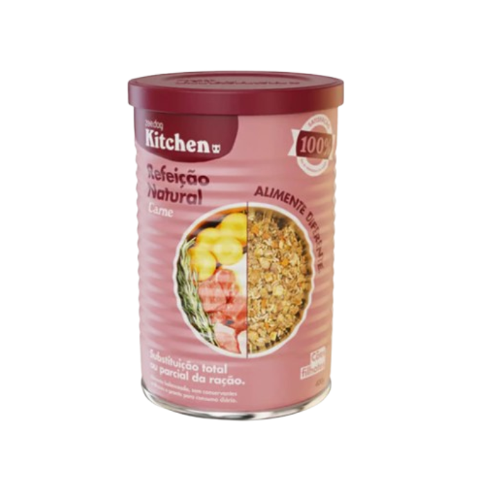 ZeeDog Kitchen Cães Filhotes Refeição Natural - Carne - 400g