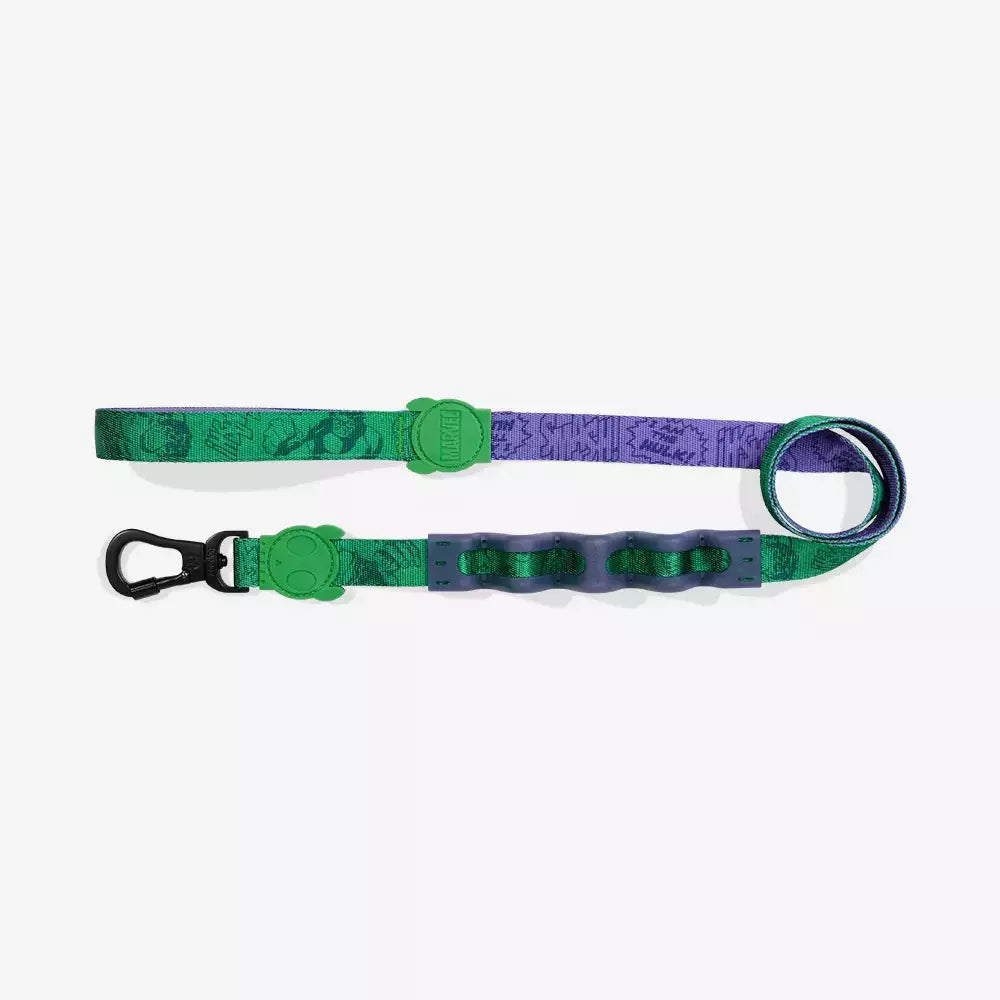 Guia Para Cachorros Zee Dog Com Amortecedor Ruff Leash Marvel Hulk