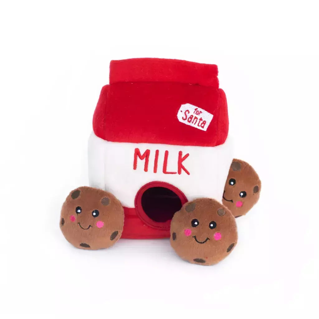 Zippy Paws Burrow Holiday Santa’s Milk and Cookies