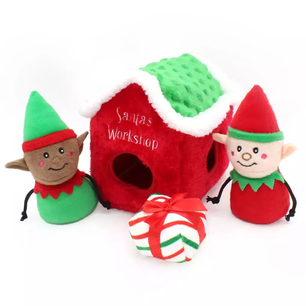 Zippy Paws Burrow Holiday Santa’s Workshop