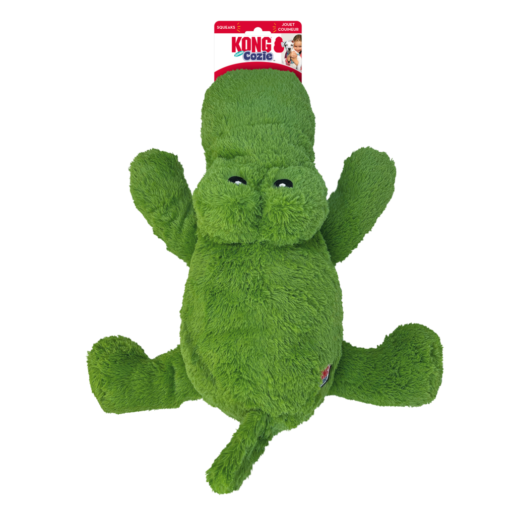 Kong Cozie Jumbo Jacaré Grande - Brinquedo para cachorro